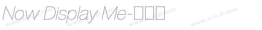 Now Display Me字体转换